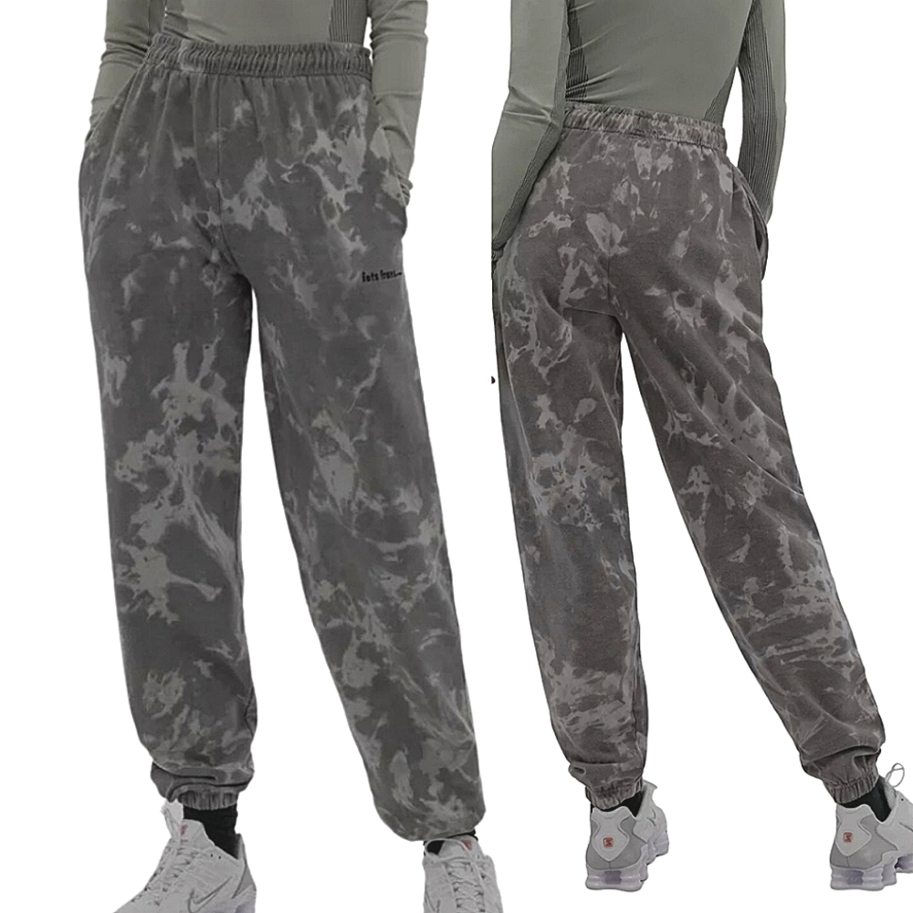 Camo Tie Dye Sweatpants Size Medium in Grey